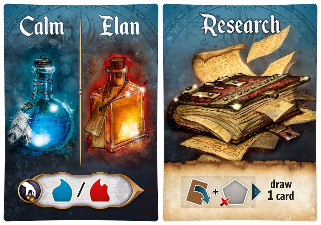 Res Arcana Duo magic item cards and essence resources