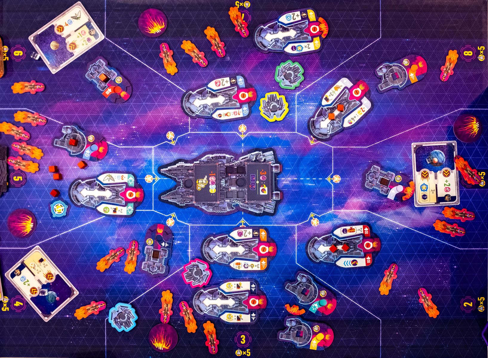 Revenant board game components arranged on a table