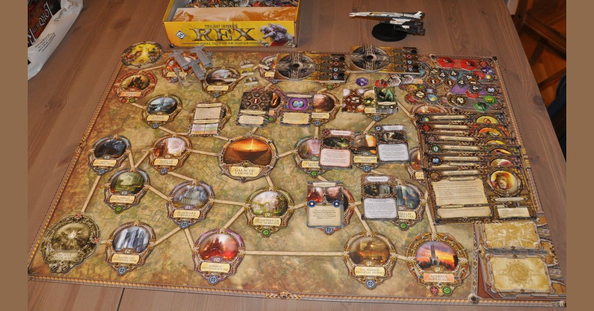 Rex board and faction components