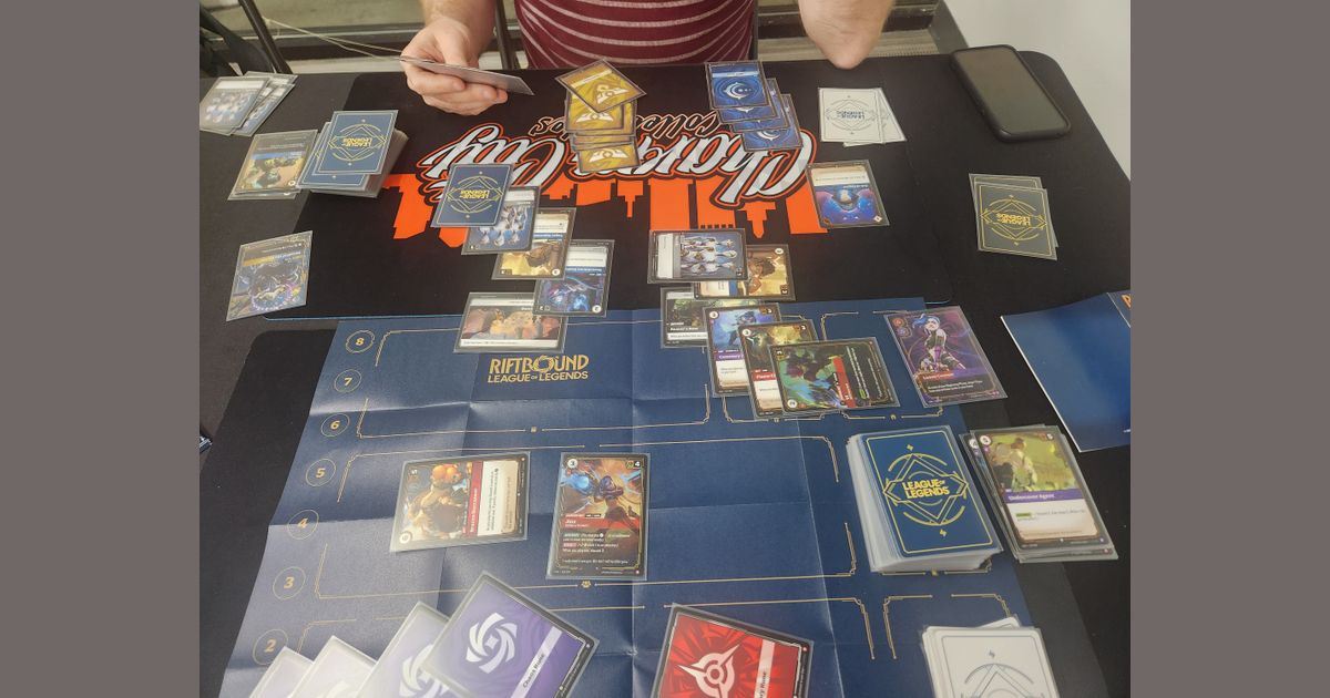 Riftbound multiplayer card game table