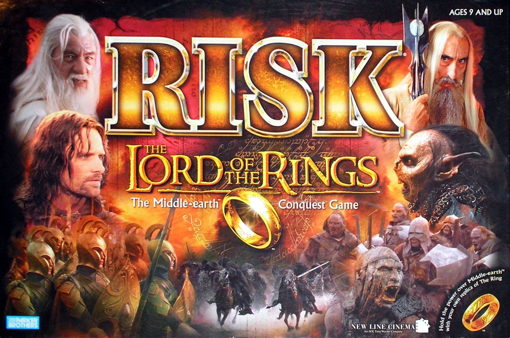 Risk: The Lord of the Rings box art