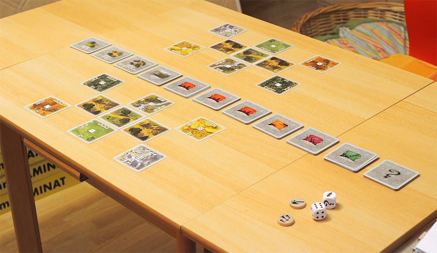 Rivals for Catan starting layout for two players