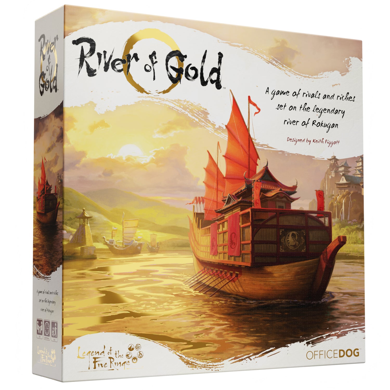 River of Gold English board game box front