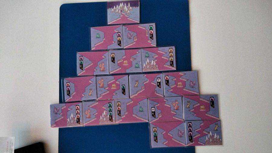 River Wild cards forming a river landscape during play