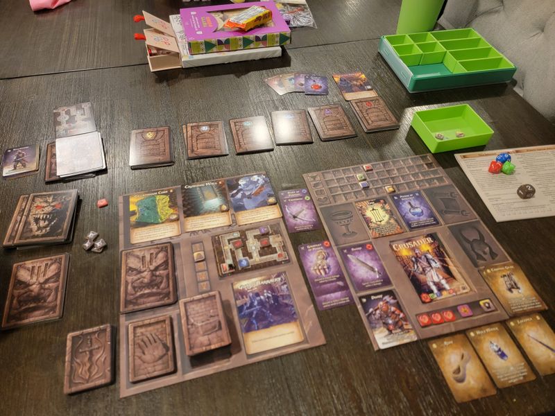 Rogue Dungeon second edition cards dice and tokens