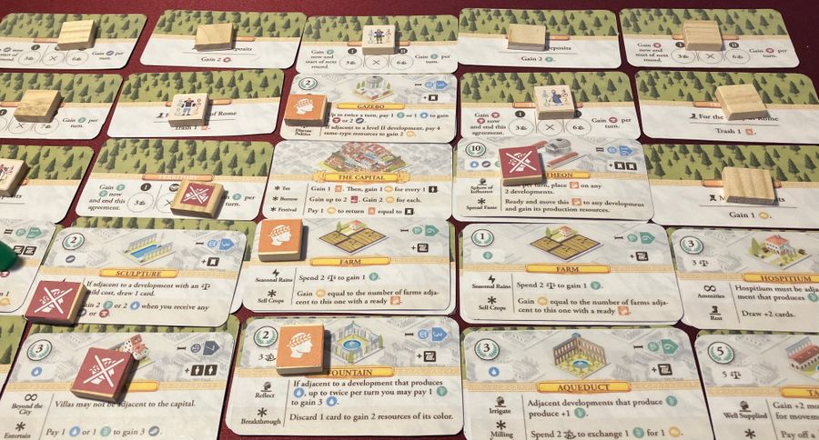 Rome Fate of an Empire print and play game after round three