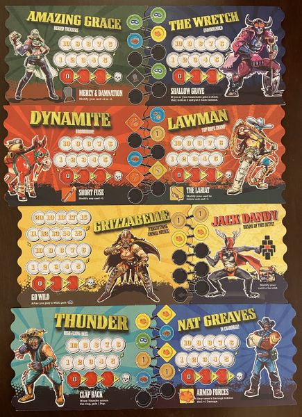 Rowdy Partners wrestler cards and tokens
