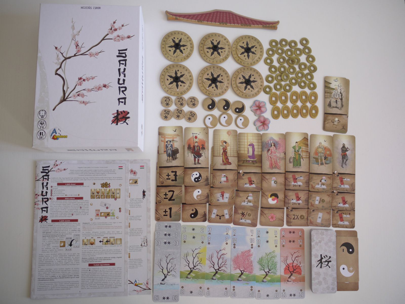 Sakura game components