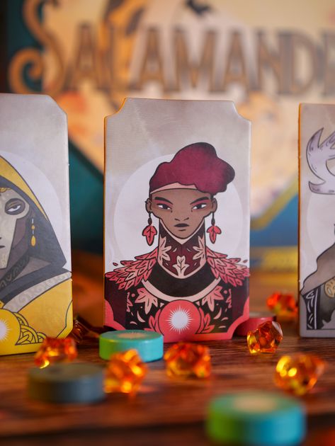 Salamandra game components