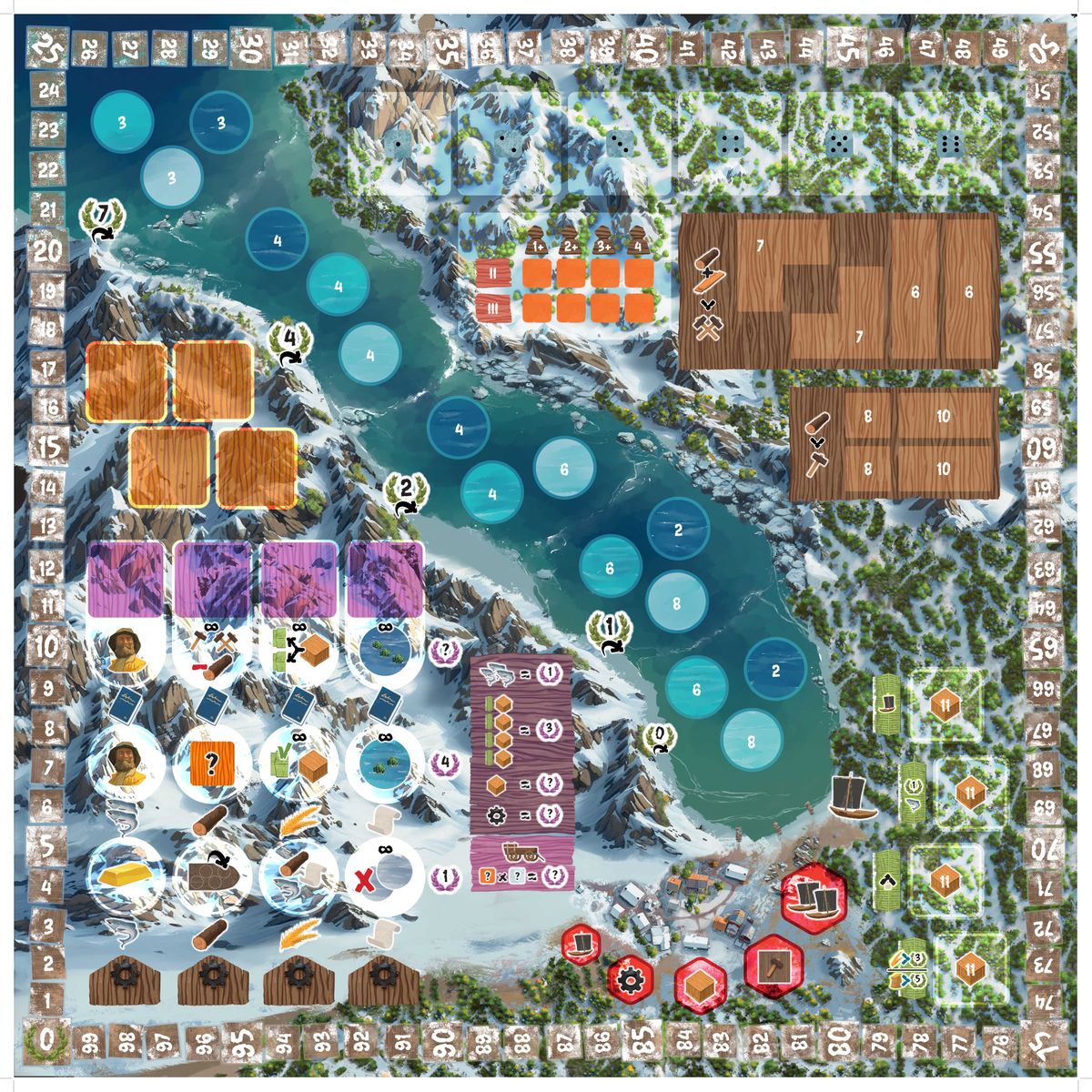 Saltfjord central game board