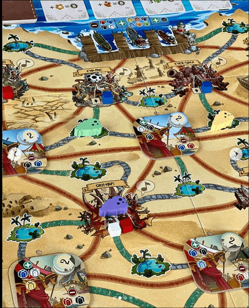 Sand board game desert map