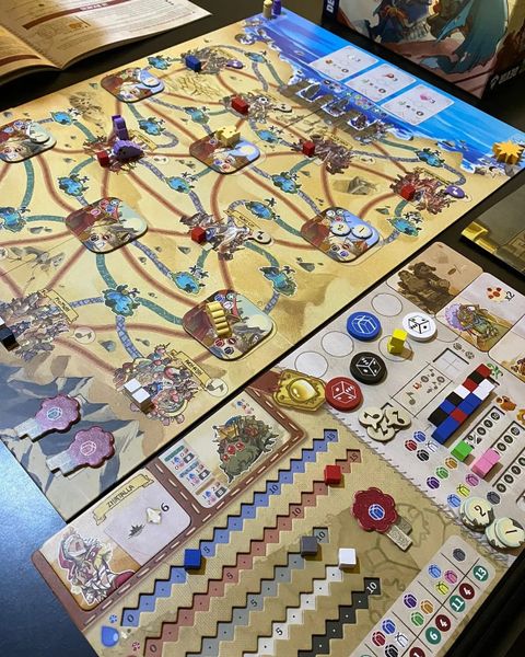 Sand board game table overview