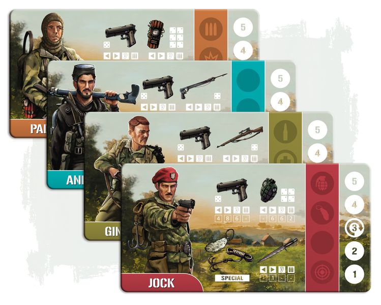 SAS Rogue Regiment operator player boards