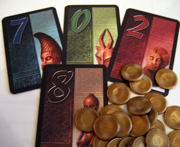 Serengeti cards and bidding coins
