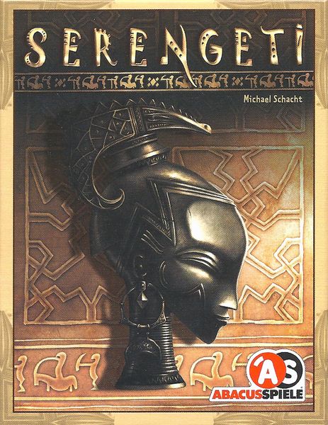 Earlier Serengeti board game box