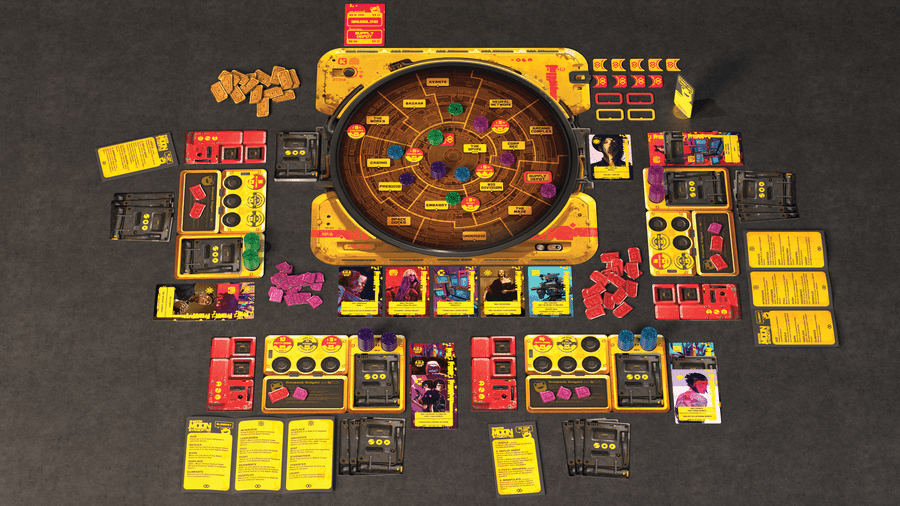 Shadow Moon Syndicates four player game in progress