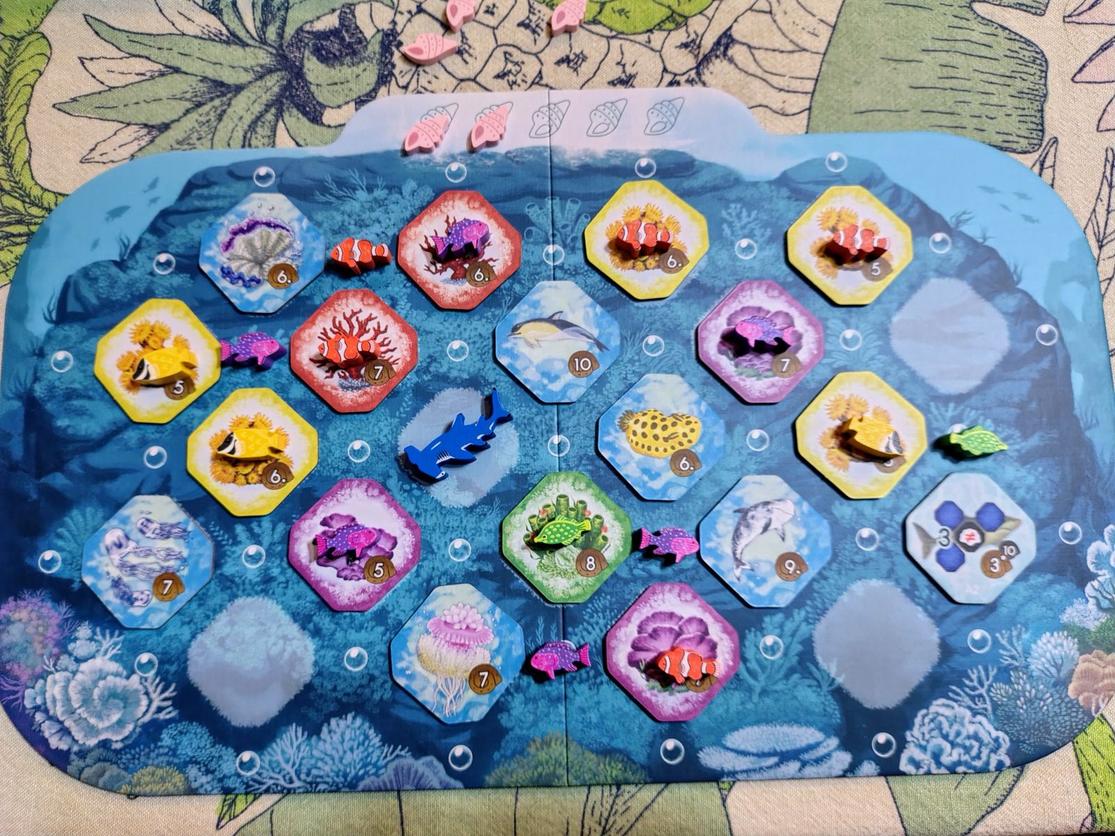Completed Shallow Sea reef board