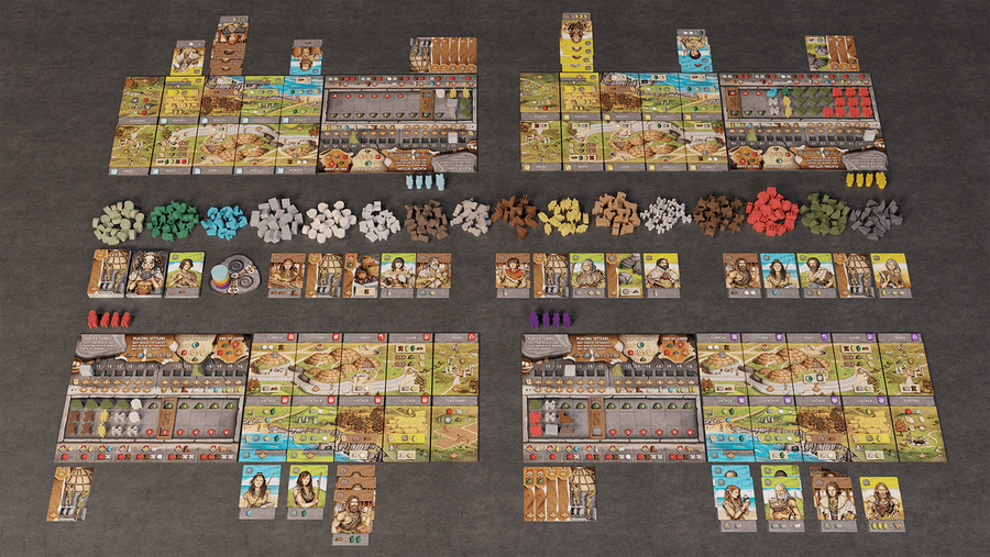 Skara Brae four player game in progress