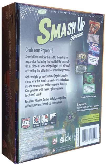 English edition box back with faction overview