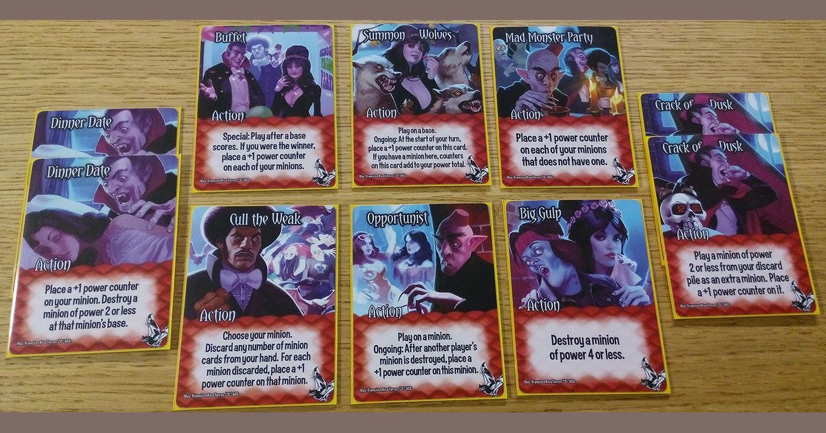 Smash Up Monster Smash Vampire action cards