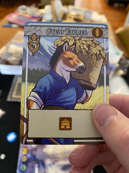Snowcrest game card close-up