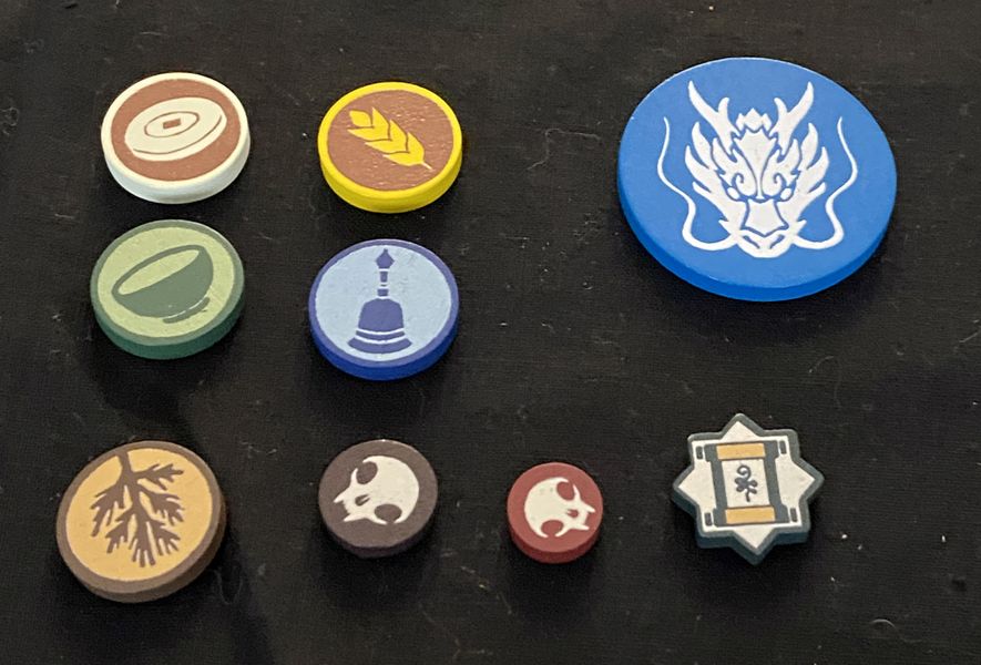 Snowcrest deluxe wooden game tokens