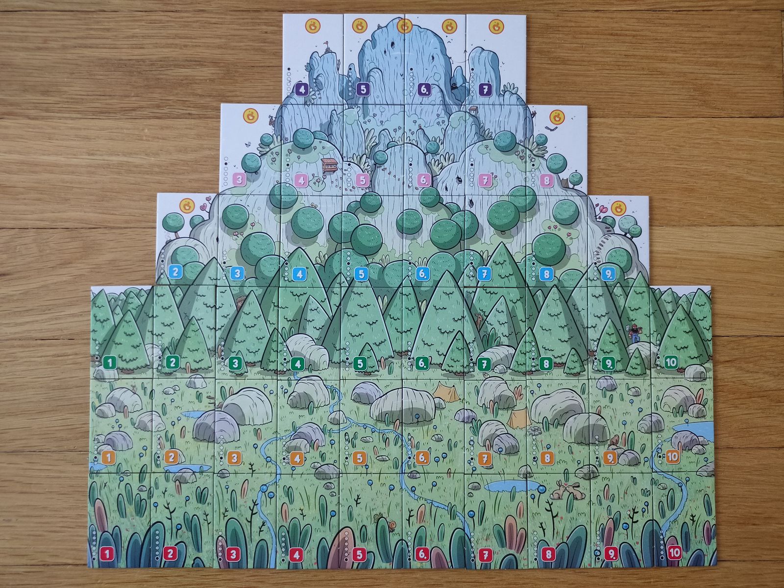 Solstis completed mountain tile panorama