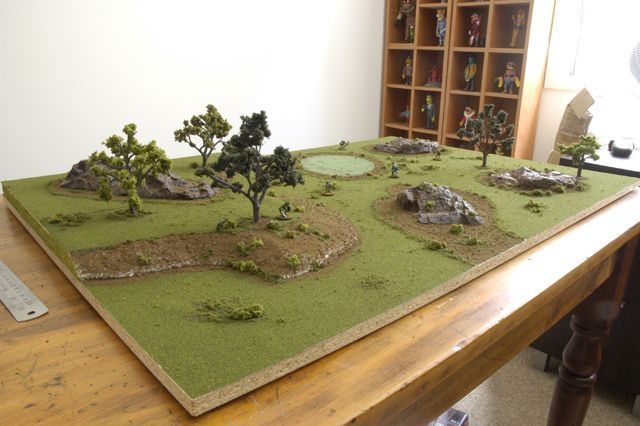 Song of Blades and Heroes miniature skirmish in progress