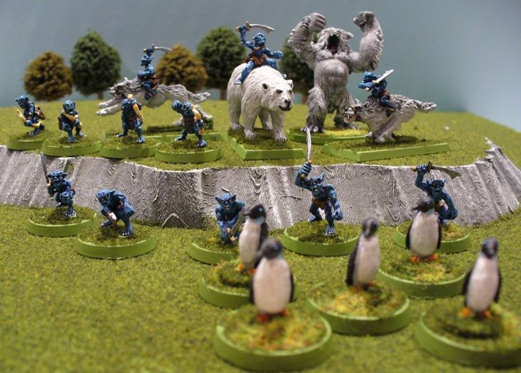Fantasy miniature warband for Song of Blades and Heroes