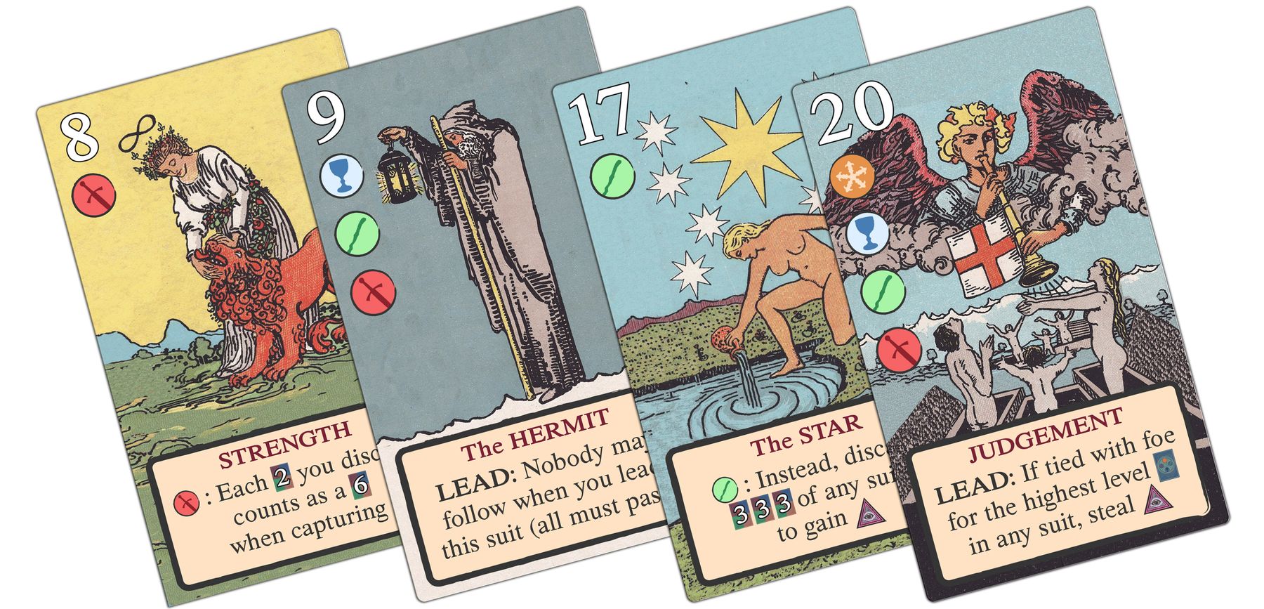 Sample Soothsayers tarot cards
