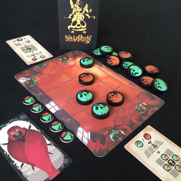 Soulaween soul pieces arranged on the game grid