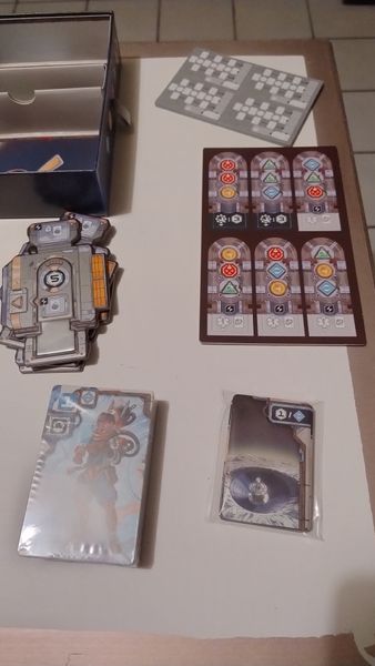 Space Lab module and objective cards
