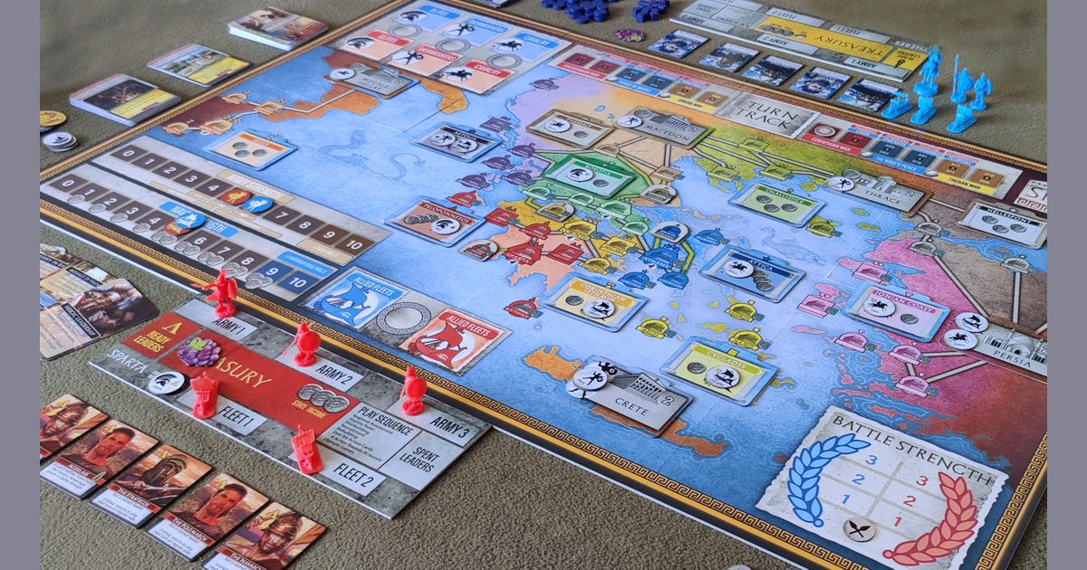 SPARTA Struggle for Greece game in progress