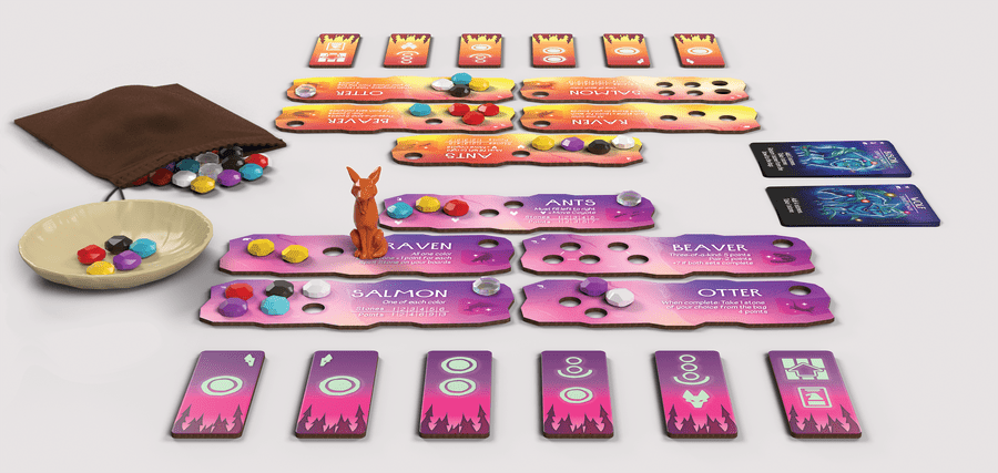 Spirits of the Wild Awakening rendered table setup