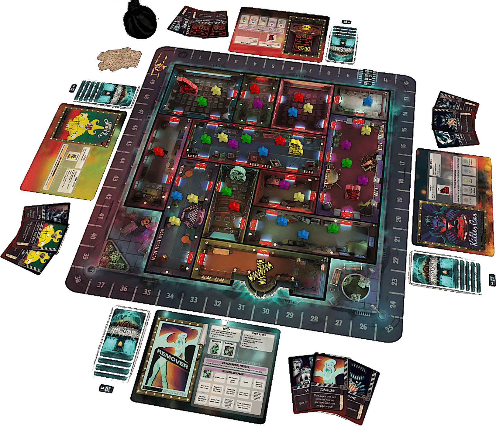 Spooktacular board game complete gameplay setup