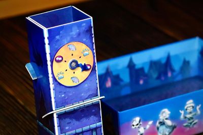 Spooky Tower dice cards and components