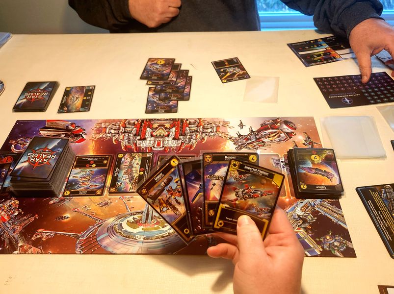 Star Realms Rise of Empire in play