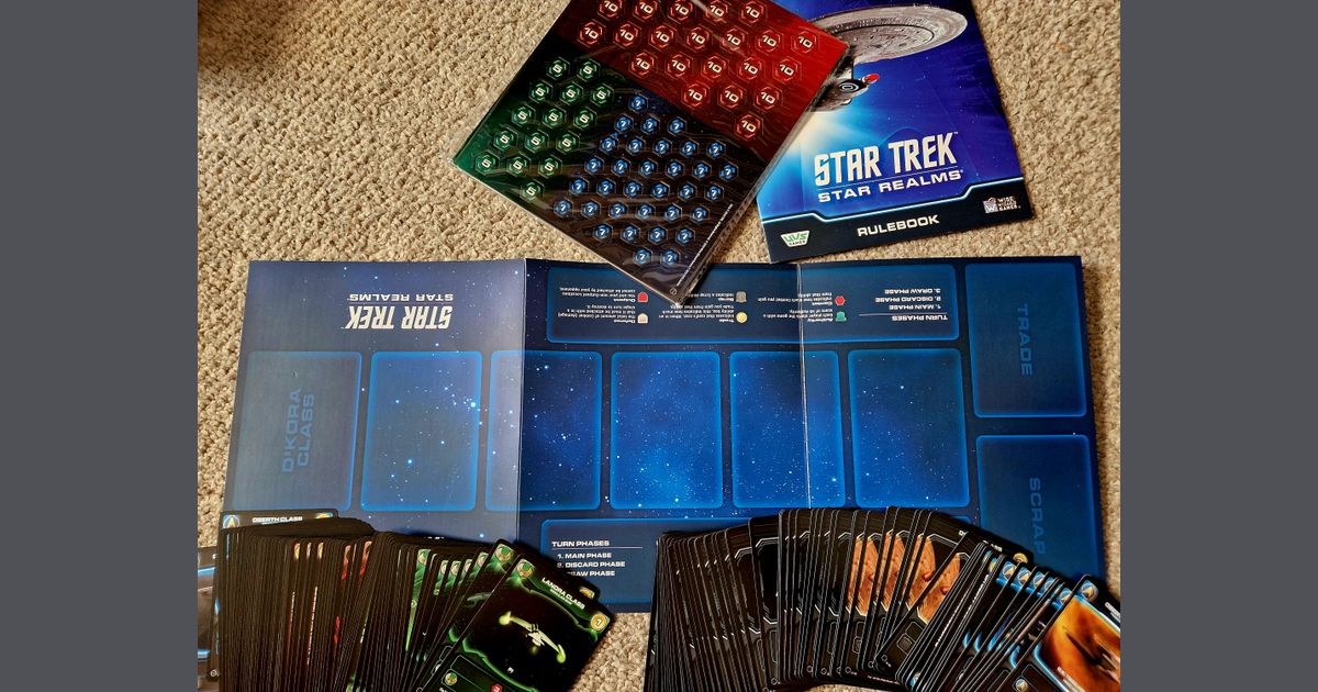 Star Trek Star Realms core set components