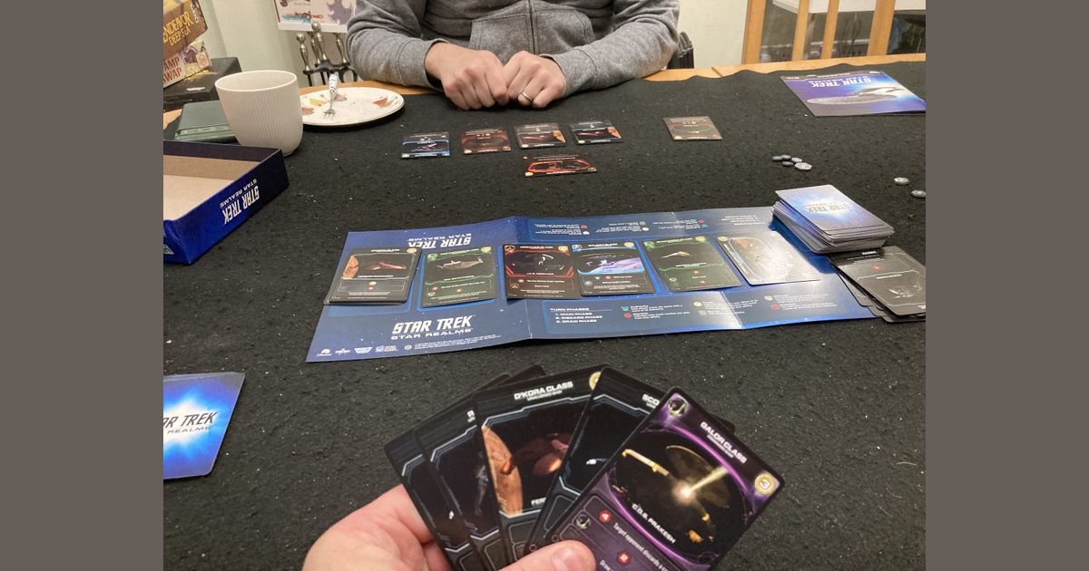 Star Trek Star Realms game in progress