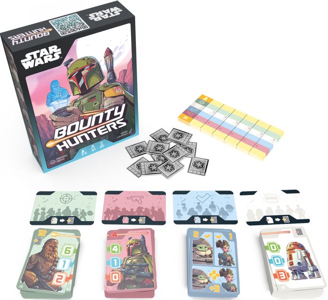 Star Wars Bounty Hunters cards and tokens