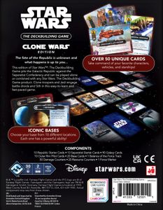Star Wars Clone Wars deckbuilding game components