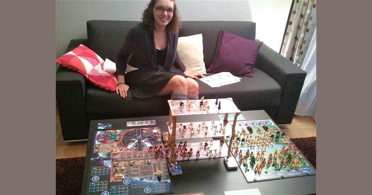 Miniatures and boards from Star Wars The Queen's Gambit