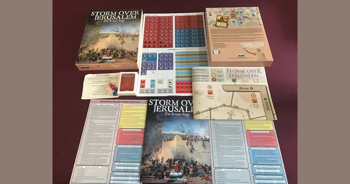 Storm Over Jerusalem box contents