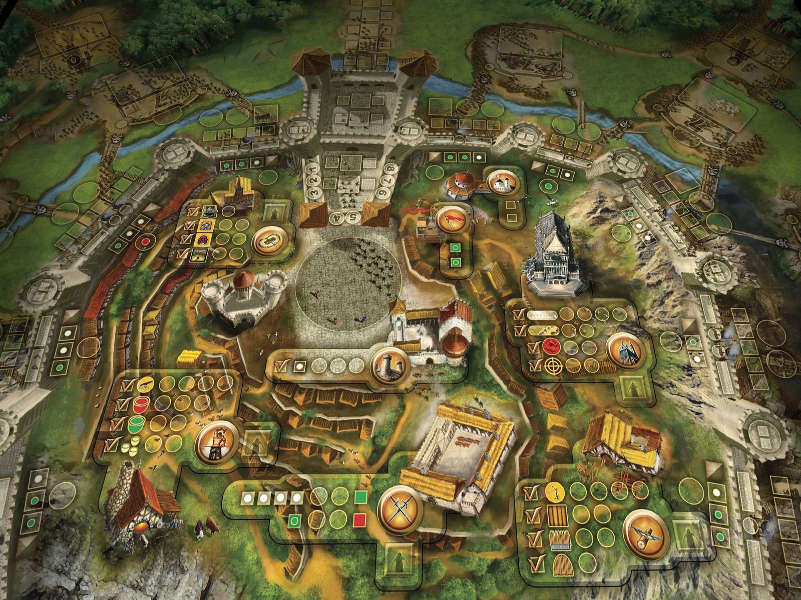 Stronghold first-edition game board