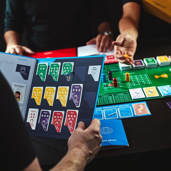 Superclub board game in progress