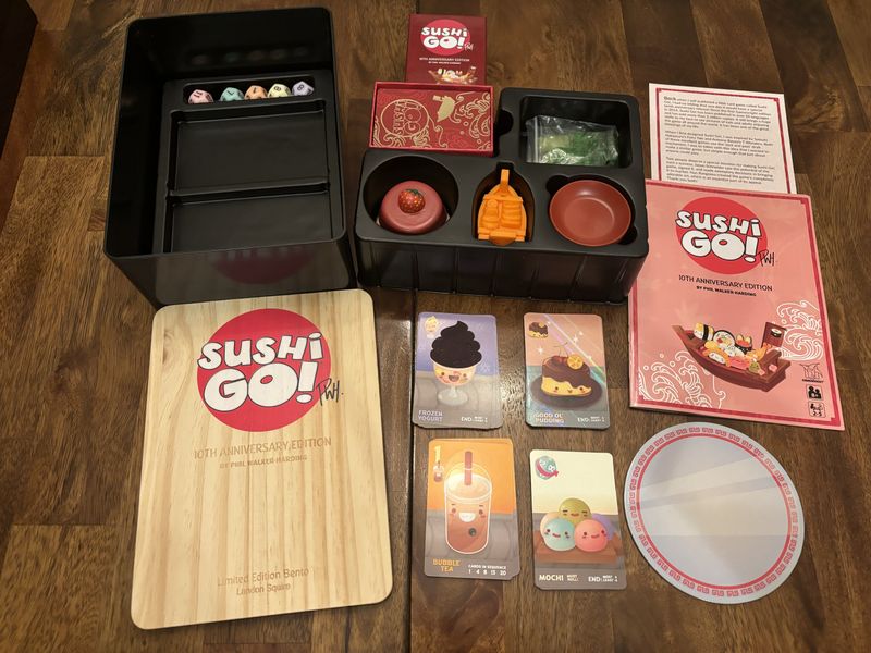 Sushi Go 10th Anniversary dessert cards