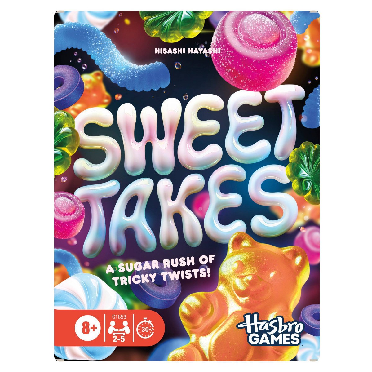 Sweet Takes cards arranged for play