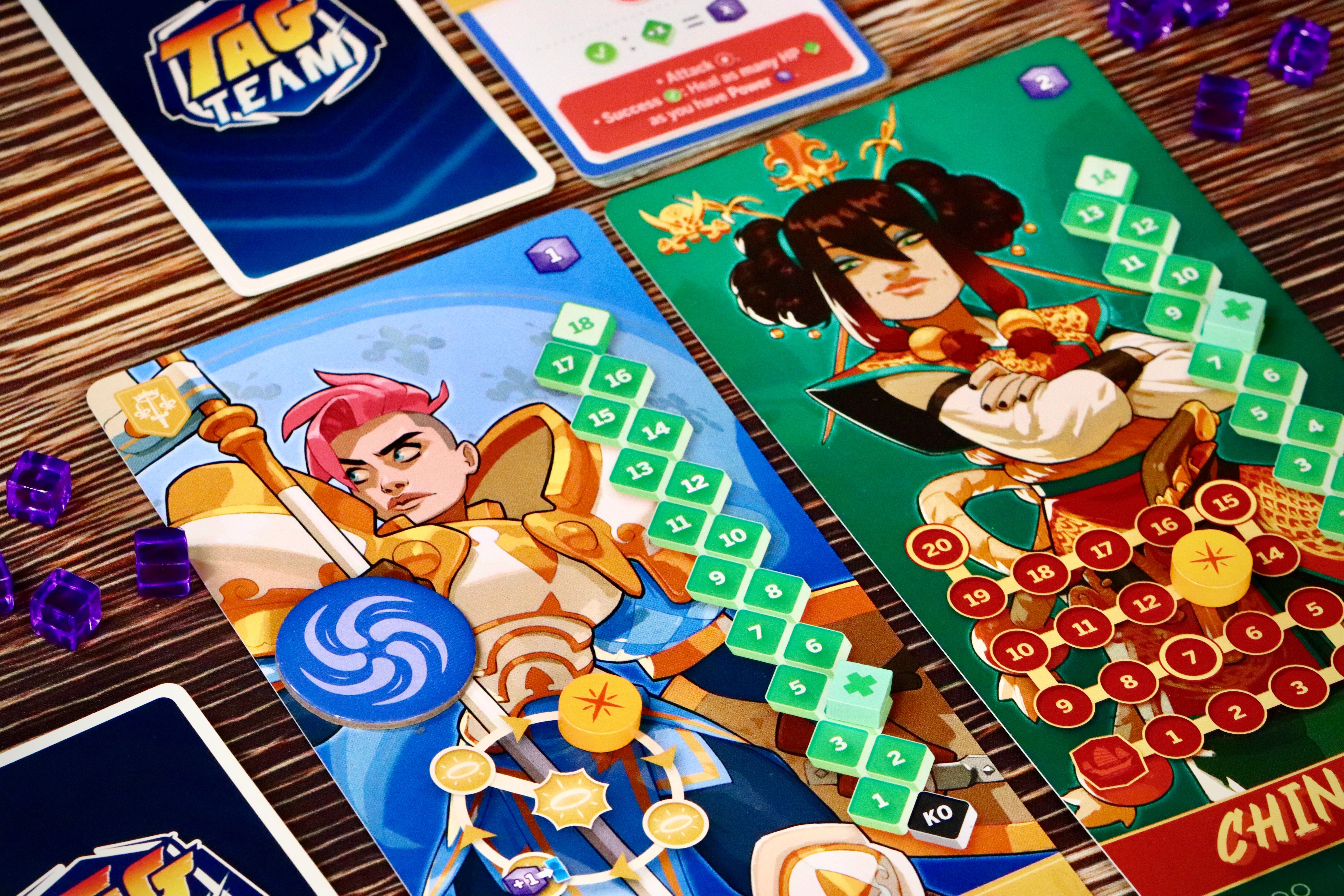 Tag Team fighter boards and cards