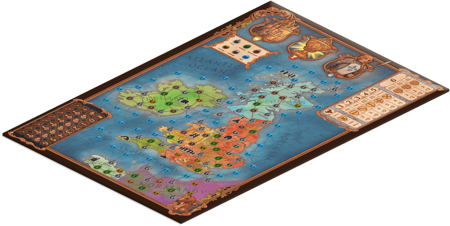 Tales of the Arthurian Knights illustrated game board