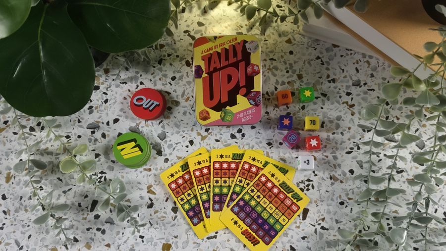 Tally Up dice game in play